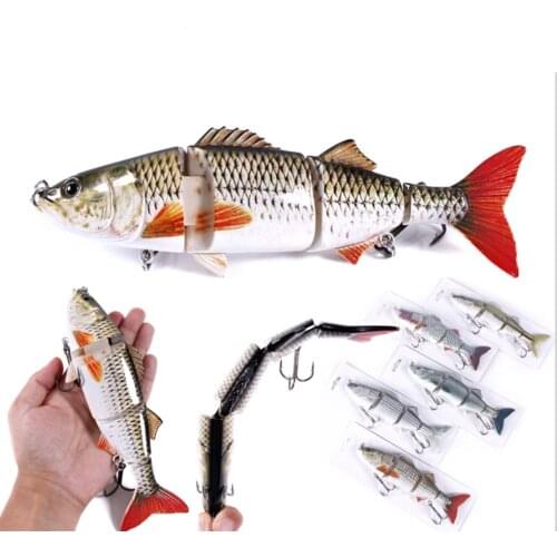 Big Size Swimbait Lifelike Multi Jointed Fishing Lure 24cm 140g Glide Swim Wobblers Pike Muskie Walleye Bass Sea Fishing Bait