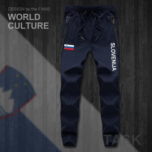 Slovenia Slovene SVN Slovenija SI mens pants joggers jumpsuit sweatpants track sweat fitness fleece tactical casual nation NEW