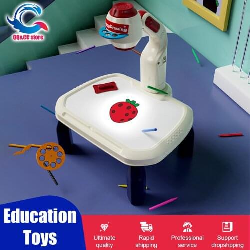 Drawing Table Led Projector Art Kid Toys for Children Painting Board Arts and Crafts Projection Educational Learning Paint Tool