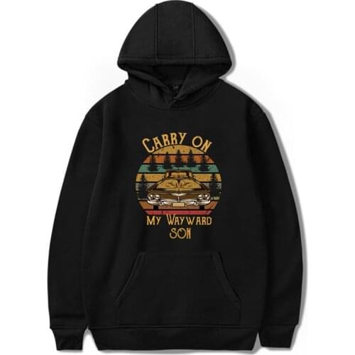 Carry on My Wayward Son Hoodies Sweatshirts Men Women 15 Years Anniversary Supernatural Streetwear Hip Hop Hoody Korean Clothes