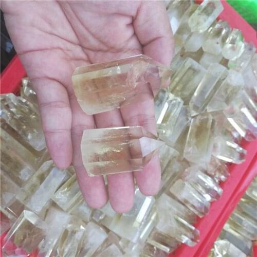 1LB 10 Pieces NATURAL RAINBOW CITRINE QUARTZ CRYSTAL POINTS HEALING,Wholesales Price Free Shipping