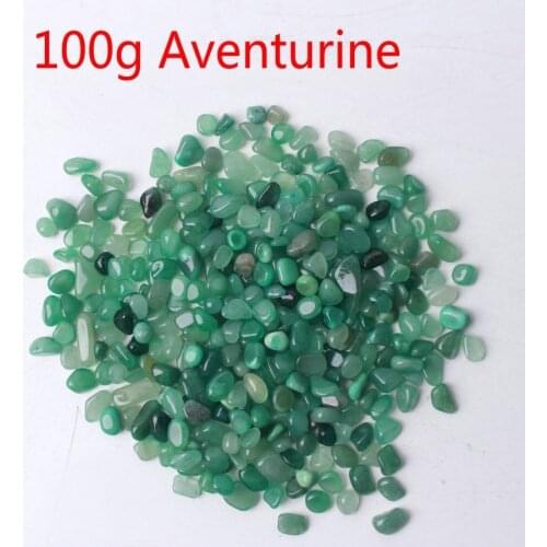 100g natural beautiful Mini Tumbled Green Aventurine Stone Small Natural Reiki Healing Crystals