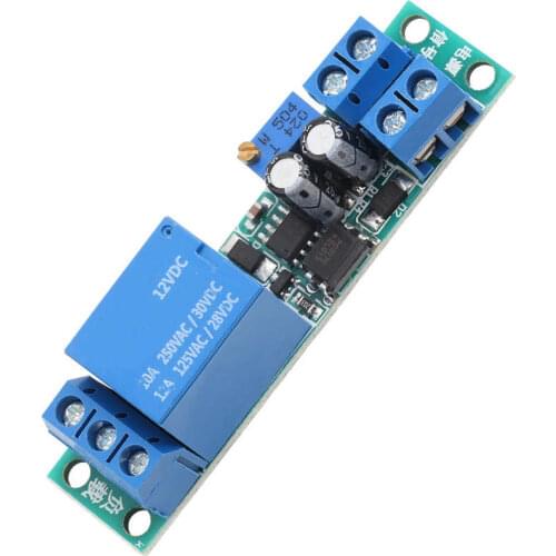 DC 12V Adjustable Signal Trigger Turn Off Delay Timer Switch Relay Module