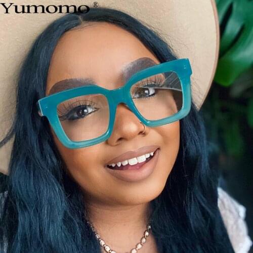 2020 Vintage Square Optical Glasses Women Men Fashion Clear Glasses Eyeglasses Frame Transparent Lens Spectacle Frame Unisex