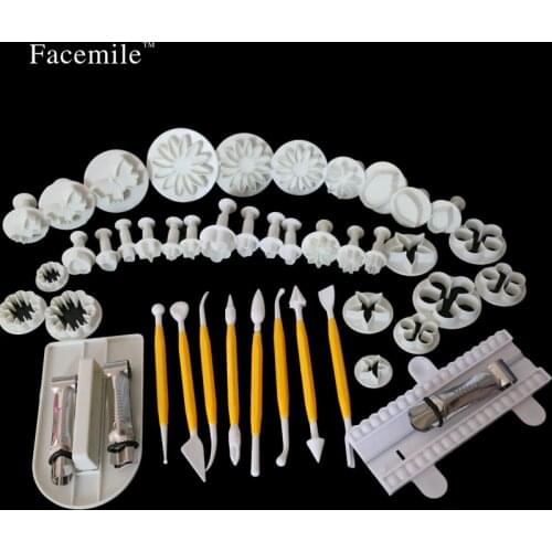 46pcs/set Cookie Plunger biscuit Cutter Sugarcraft Fondant Cake Tool Christmas Cake Decorating Tools sets 04019
