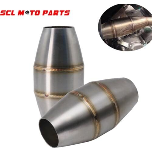 ALconstar-48mm DB Killer Motorcycle Exhaust Pipe Muffler Expansion Chamber Refit Exhaust Pipe Back Pressure Core Silencer