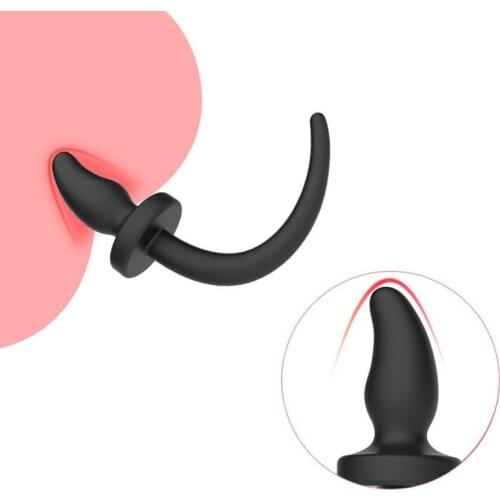 2 Size Big anal plug strap on tail plug max dia 46.5mm anal tail, Adult anal toys silicone buttplugs sex toys for woman men gay