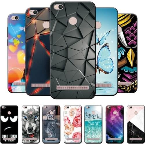 For Redmi 3S Case Marble Case Redmi 3S 5.0 inch Soft TPU Silicone Cover Bumper on Xiaomi Redmi 3S 3 S Back Cover Protective Case