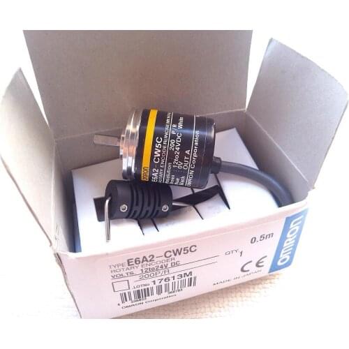 E6A2-CW5C Incremental Optical Rotary Encoder Rotary Switch 10P/R To 500P/R 12-24VDC