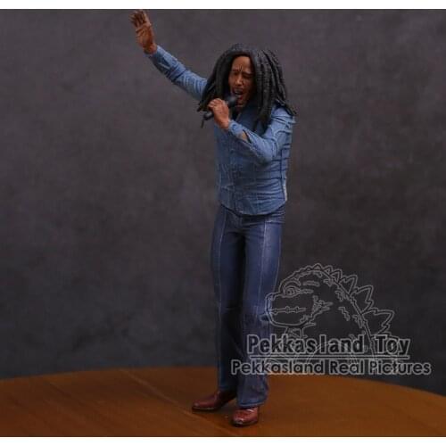 Bob Marley Music Legends Jamaica Singer & Microphone PVC Action Figure Collectible Model Toy 18cm