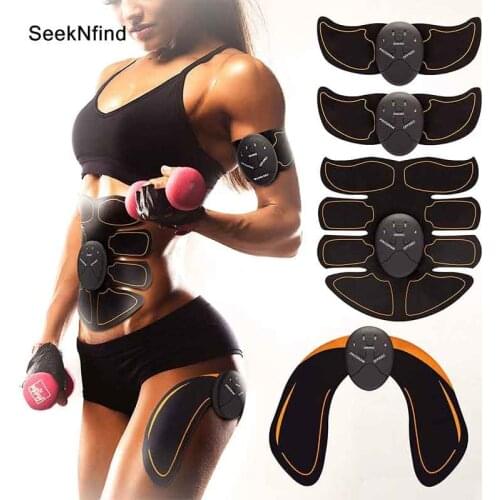 2019 New EMS Hips Trainer Electric Muscle Stimulator Wireless Buttocks Abdominal ABS Stimulator Fitness Body Slimming Massager