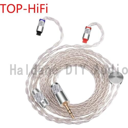 TOP-HiFi 3.5/2.5/4.4 Balanced 7nOCC Silver plated Headphone Upgrade Cable For im01 im02 im03 im04 im50 im70