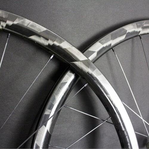 EXPLORER X Weave Carbon-Wheelset 30/38/50/60mm Depth Road Bike 700C Disc Brake Racing Bike Wheel 411-412SB Carbon Racing Wheel