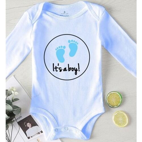 Fall Clothes for Kids Babies Bodysuits Winter Jumpsuit Newborn Boy Clothing Infant Girls Outfits Foot Print Children Costume