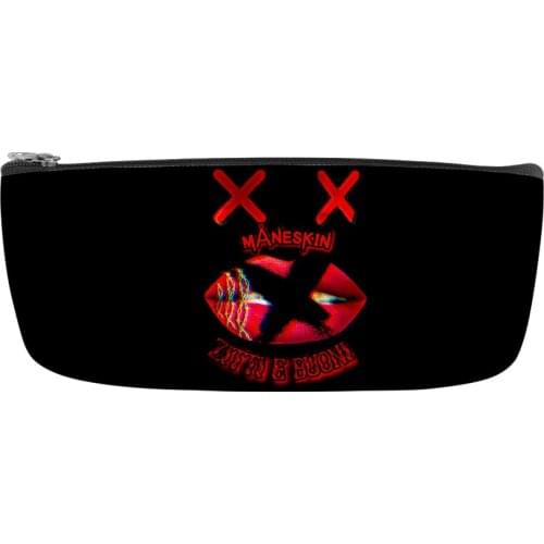 Maneskin Merch Oxford cosmetic bag, multi-purpose cosmetic bag, travel toilet bag, pen coin bag with zipper, small clutch