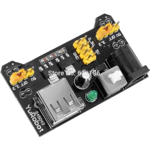 MB102 Breadboard Power Supply Module 3.3V 5V For Arduino Solderless Breadboard Voltage Regulator