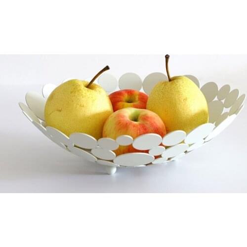 Fruit Basket Metal Creative Countertop Bowl Desktop Display Decorative Table Storage Holder for Fruit Vegetable Bread Candy