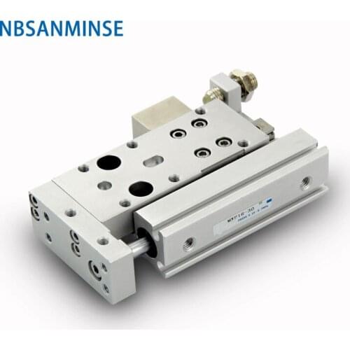 MXF 8 12 16 20 Cylinder Pneumatic Parts Low Profile Slide Table Cylinder MXF Series Double Acting Compressed Air Cylinder Sanmin