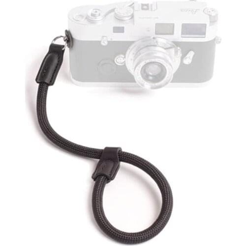 CAM-in outdoor series high strength climbing rope camera wrist strap for round hole interface camera, black