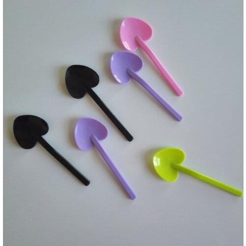 Birthday Party Supplies Disposable Colorful Dessert Yogurt Pudding Spoons Food Grade Plastic Tableware 200pc/lot