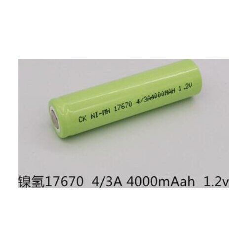 5PCS Ni-MH 17670 4/3A 4000mAh1.2V battery rechargeable