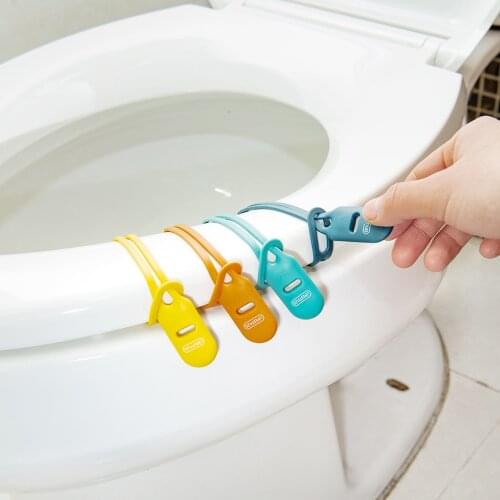 Toilet Seat Lifter Avoid Touching Silicone Toilet Lid Handle Sanitary Closestool Seat Cover Lift Handle Bathroom Home Cleaning