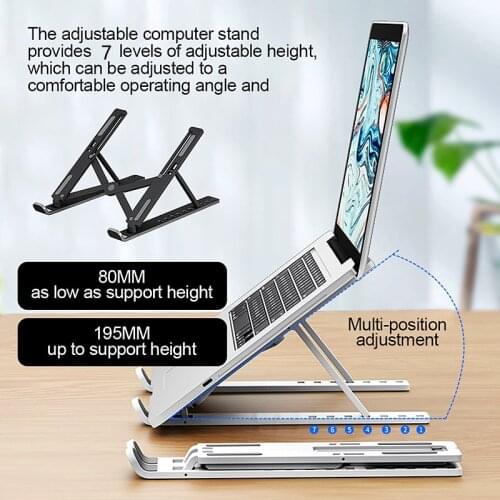 Portable Adjustable Laptop Stand Foldable Support Notebook Stand For Macbook Lapdesk Tablet PC Computer Laptop Desktop Holder