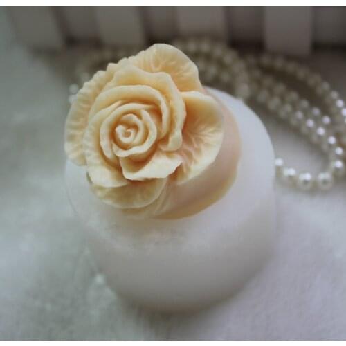 Silicone Flower Mold Handmade Soap Mold Food Grade Molds Beautiful Rose Shape Mould Clay Mould Silica Gel Aroma Stone Moulds 001