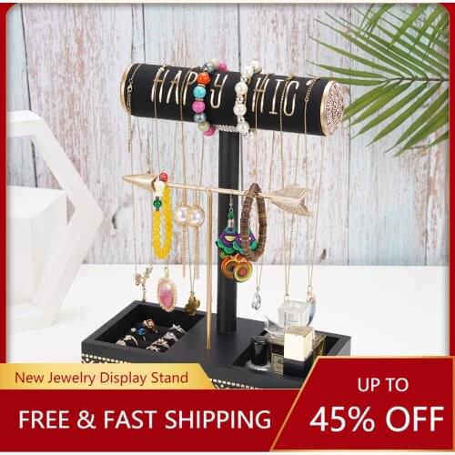 Nordic Storage Rack Earrings Hanger Display Jewelry Storage Box Ring Bracelet Table Stand Stand Storage Box Stand