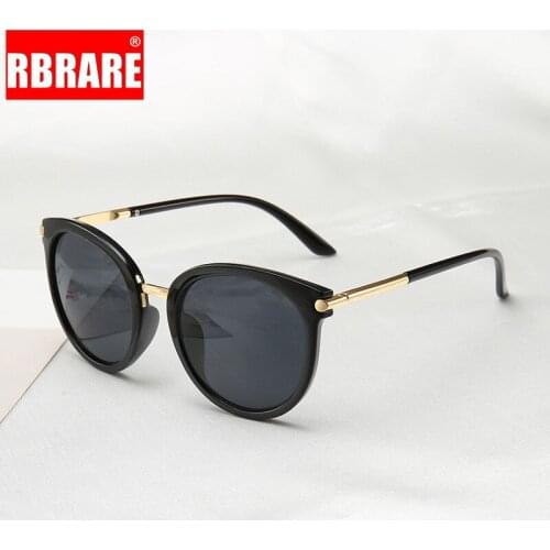 RBRARE 2021 New Sunglasses Women Metal Round Luxury Vintage Sun Glasses Classic Driving Mirror Lens Lunette Soleil Femme UV400