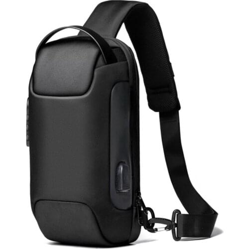 Mens Multifunction Anti-theft Waterproof Oxford Crossbody Bag Shoulder Sling Bag Short Travel Messenger Chest Pack For Male