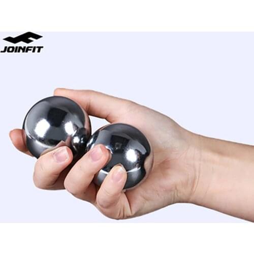 JOINFIT 45mm Chinese Baoding Balls Fitness Handball Health Exercise Stress Relaxation Therapy Chrome Hand Massage Ball