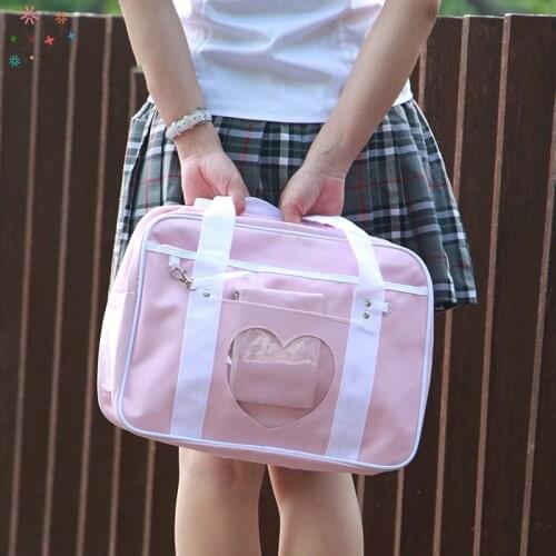 Japanese JK Travel Shoulder School Bags For Women Girls Large Capacity Luggage Organizer Handbags Totes with Cosplayer 583