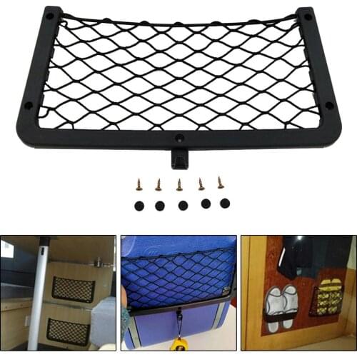 1 Pc Car Storage Mesh Bags 36*18CM Large Storage Net Pocket Camper Van Caravan Organiser Holder For T5 T6