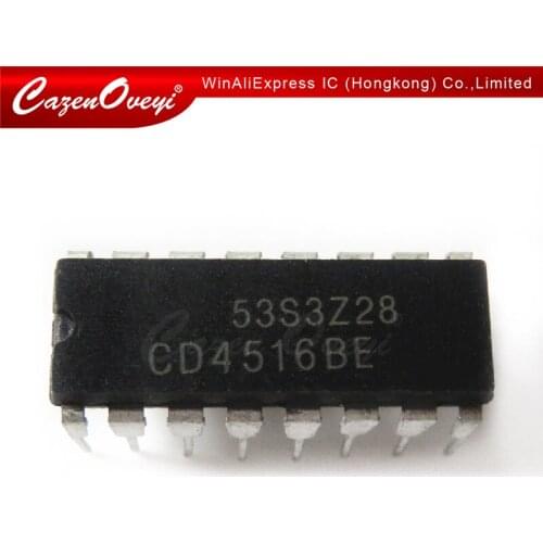 10pcs/lot CD4516BE DIP16 MC14516BCP MC14516 CD4516 DIP 4516BE DIP-16 new and original IC In Stock