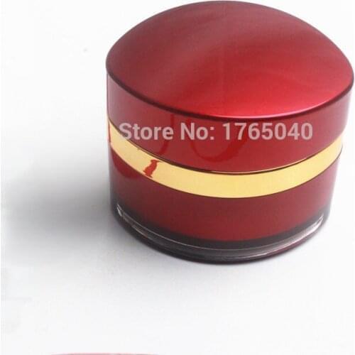 20g/ml Red color empty cosmetic cream jar Cream Cosmetic bottle Small sample bottle 100pcs/lot