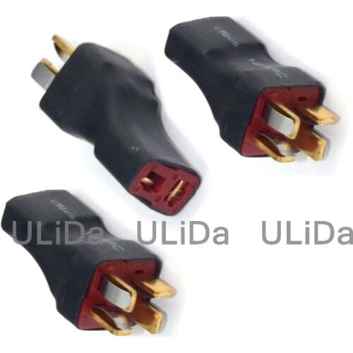 3pcs T-Plug Deans Style Series RC Battery ESC Connector / Adapter 1F2M for Helicopter Multicopter Quadcopter