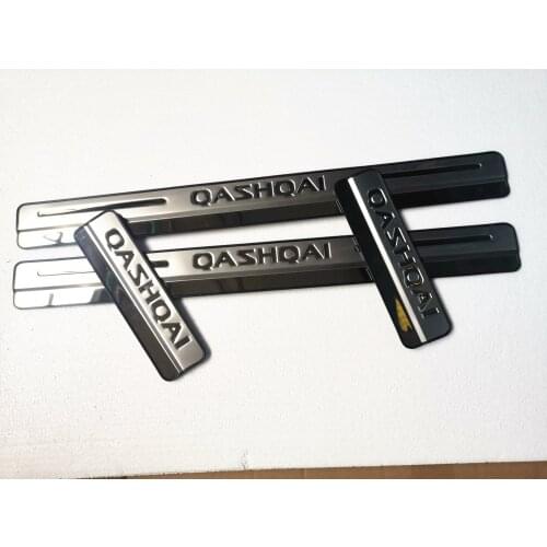 Car Styling For Nissan Qashqai 2016-2020 J10 J11 Side Door Sill Protector Threshold Scuff Plate Welcome Pedals Covers Trims