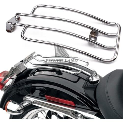Motorcycle Luggage Carrier Support Shelf Frame Rack With Stock Chrome Steel Painted Solo Seat Fit For Harley Sportster XL 85-03