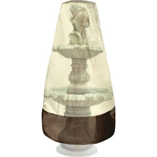 Garden Fountain Cover Waterproof Dustproof Cover Furniture Statue Protective Cover Bird Bath Protector Reusable For Outdoor