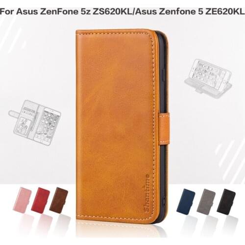 Flip Cover For Asus ZenFone 5z ZS620KL Business Case Leather With Magnet Wallet Case For Asus Zenfone 5 ZE620KL Phone Cover