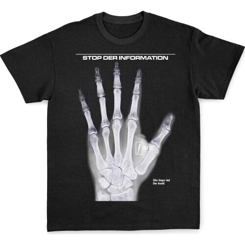 Black T-Shirt Print Short Sleeve