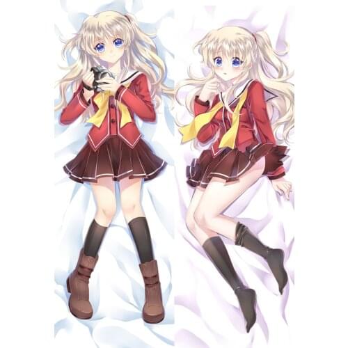 Japanese Anime Charlotte Otaku Hugging Body Decorative Pillow Cover case Dakmakura Pillowcases Halloween gift