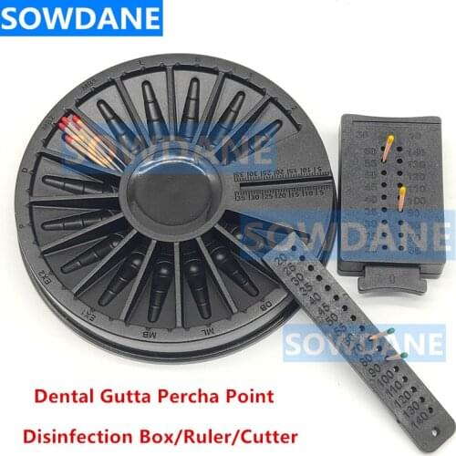 Dental Gutta Percha Point Disinfection Box Point Cutter Tool Measuring Endo Rulers Dentist tools Autoclavable Sterilization Tray