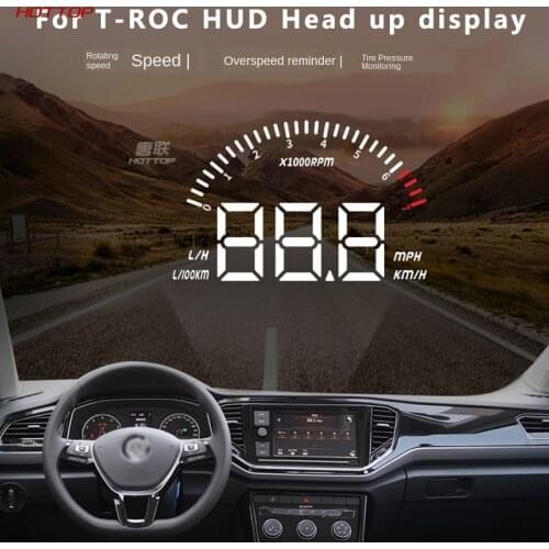 For VolksWagenwerk VW T-Roc 2019 HUD Head-up Display Tire Pressure Modification