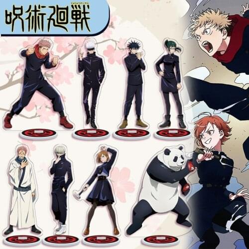 Anime Jujutsu Kaisen Figure Acrylic Stand Model Toys Yuji Itadori&Gojo Satoru Action Figures Decoration Cosplay Collection Gifts