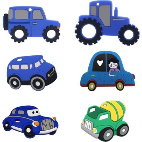 BPA Free 1pc Car Shaped Silicone Baby Teether Rodent Baby Teething Toys Chewable Baby Products Nursing Gift For Baby Boy