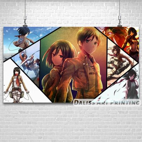 Canvas AnimeAttack on Titan Shingeki Pictures Home Decoration Paintings Poster HD Prints Wall Art Modular Living Room Framed