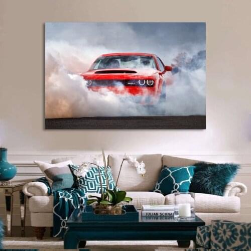 Arrastre Muscle Car Pictures Cool Gift Home Decor Print Wall Art Modular Poster Painting Cuadros On Canvas Living Room No Frame