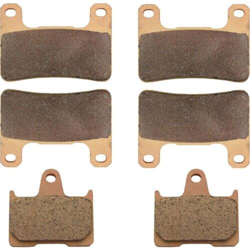 Motorcycle Parts Front & Rear Brake Pads Kit For SUZUKI GSXR 1000 K4/K5/K6/ ZK4 Radial Caliper 2004-2006 Copper Based Sintered